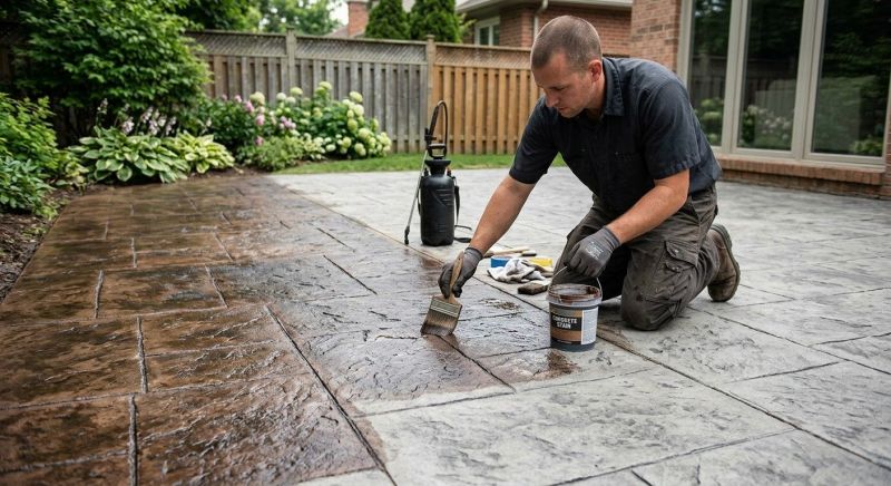 Cement Staining in Dallas, TX